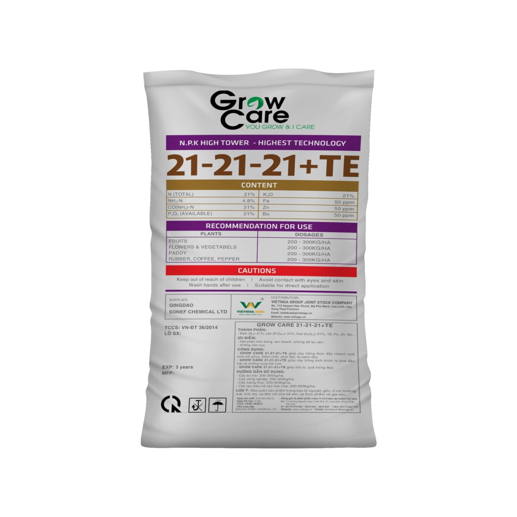 Phân bón NPK 21-21-21+TE