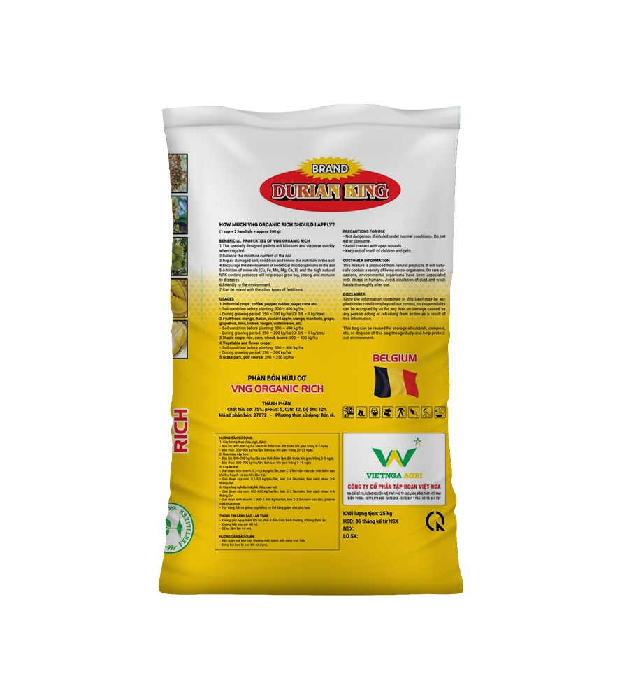 Phân hữu cơ VNG Organic Rich
