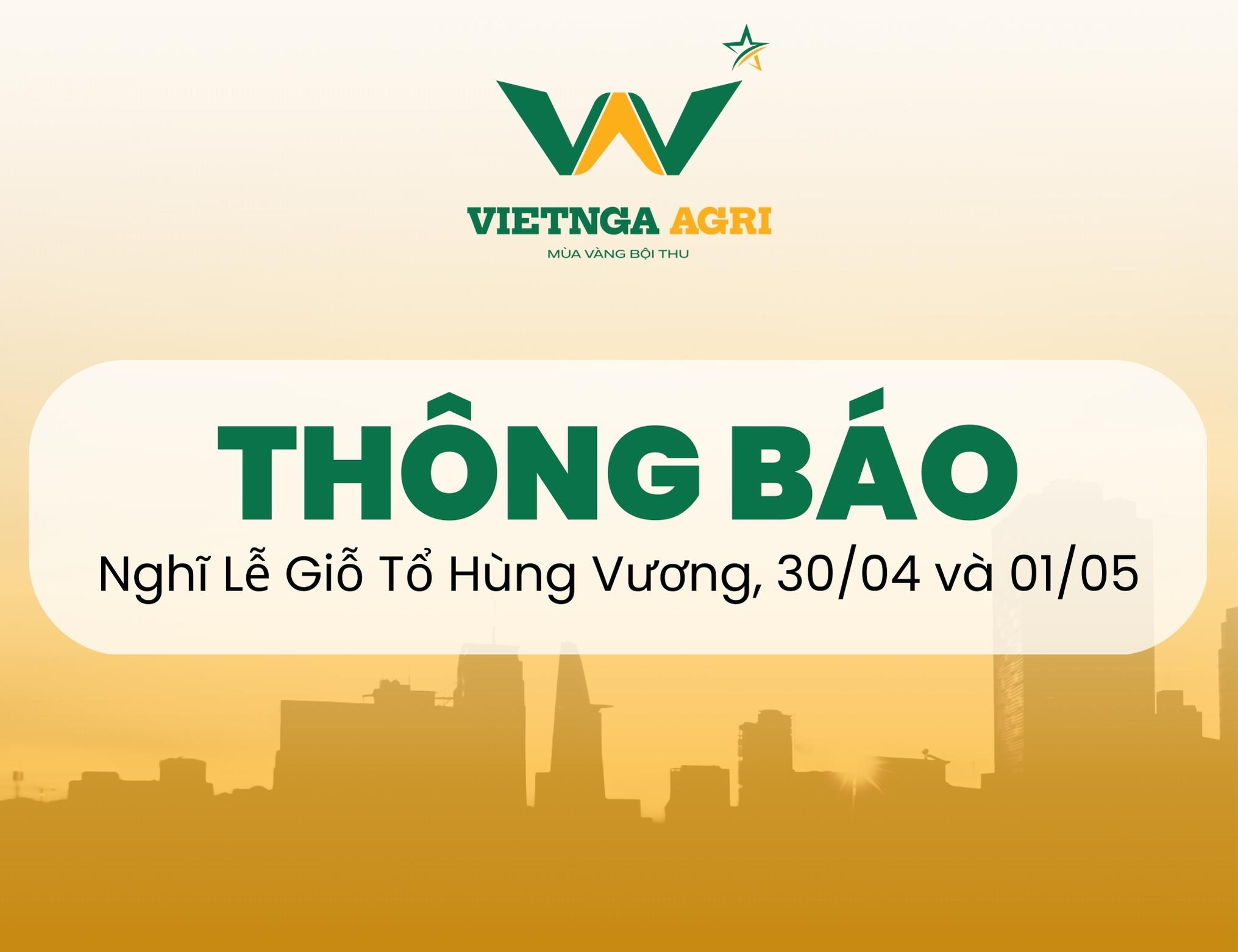 phân bón việt nga thông báo nghỉ lễ