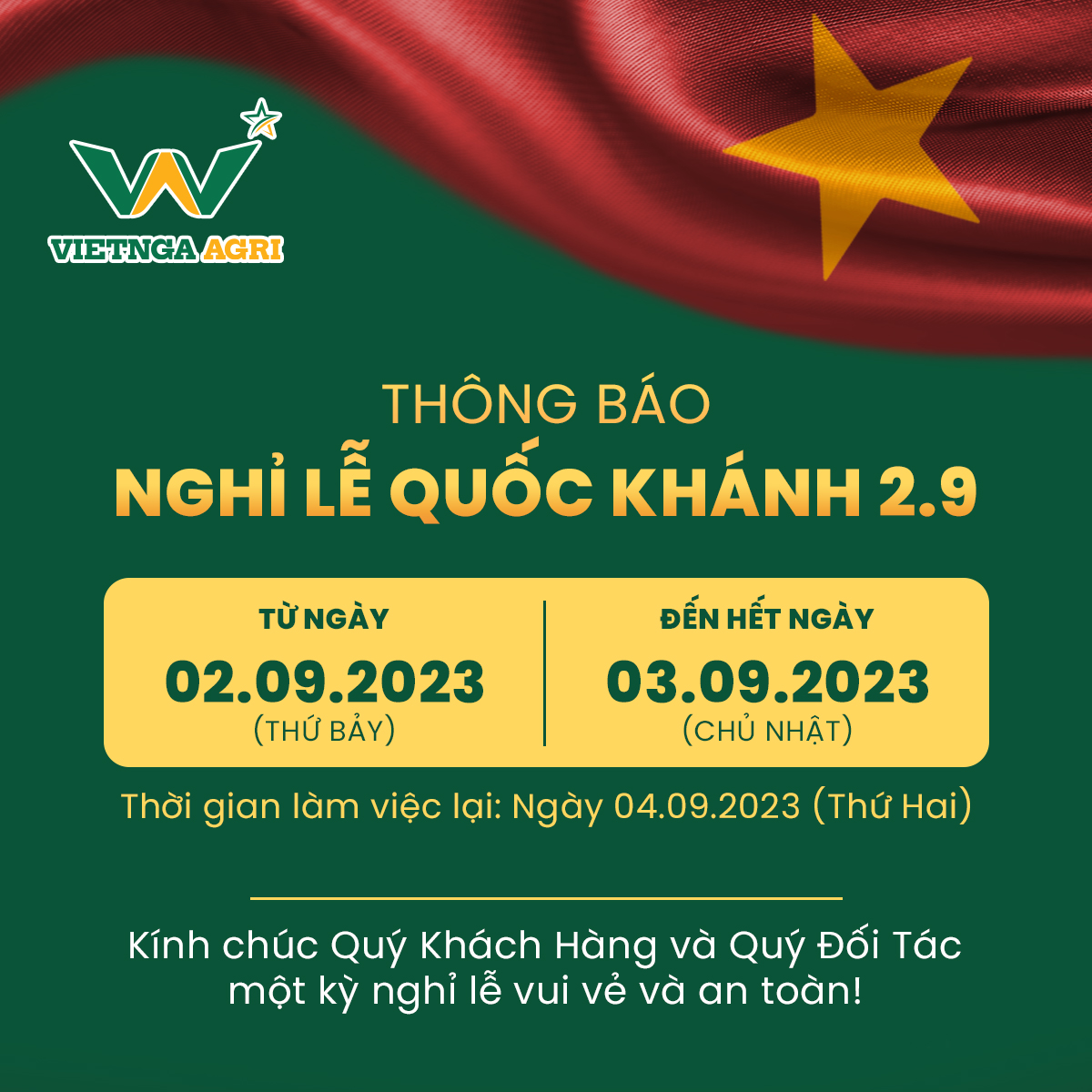 nghỉ lễ quốc khánh