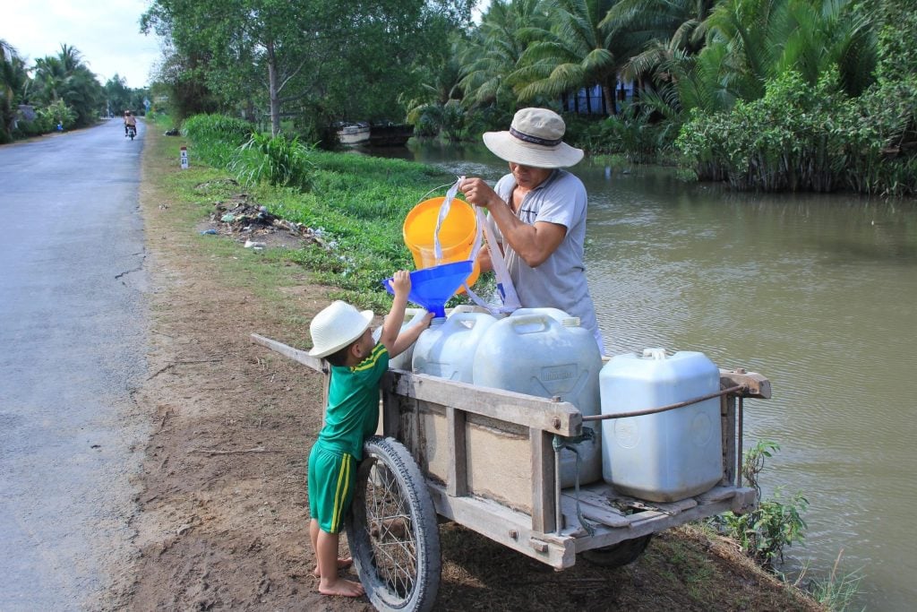 tích trữ nước, hạn hán, xâm nhập mặn