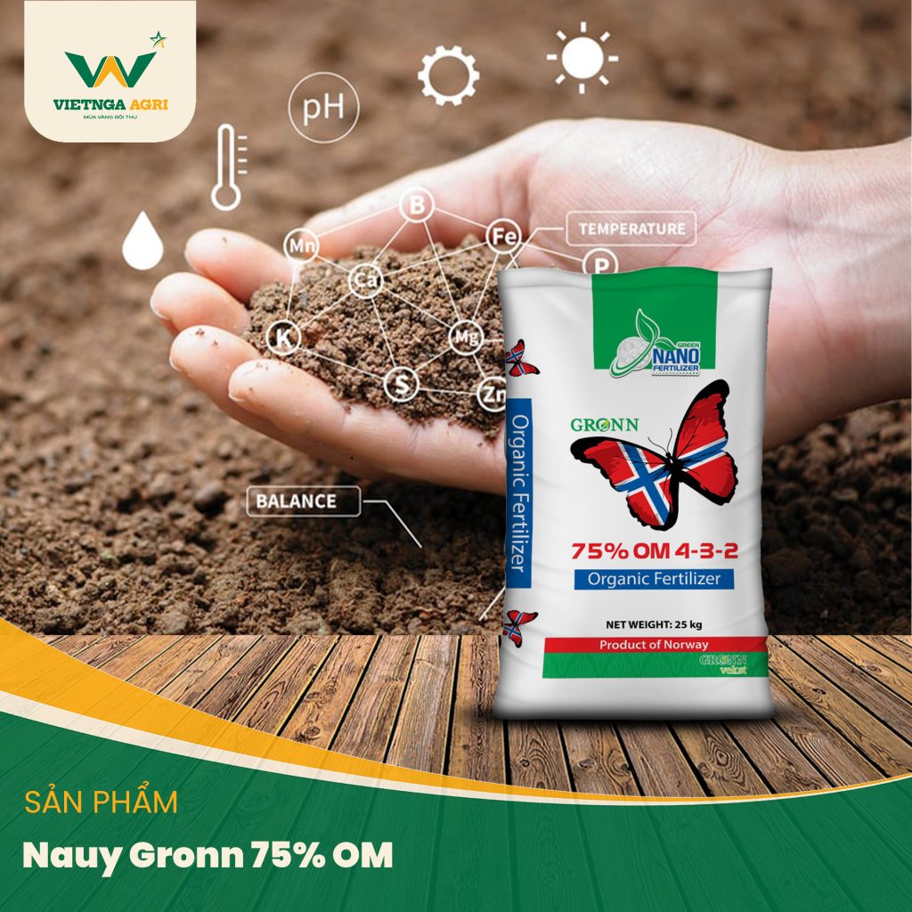 Phân hữu cơ Nauy Gronn 75% OM chuyên bón lót và thúc