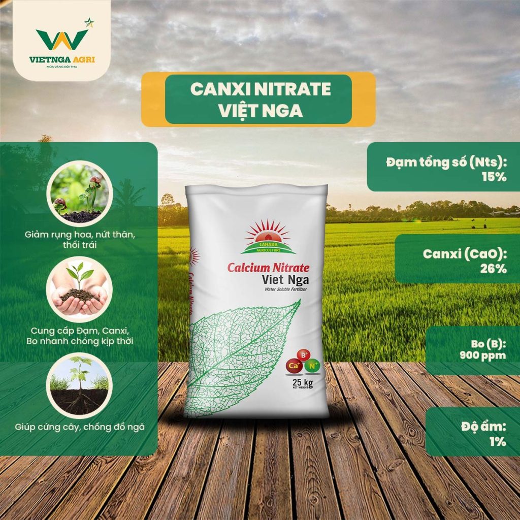 phân canxi nitrate việt nga