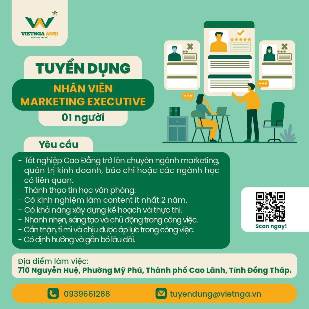 Tuyển dụng nhân viên marketing executive
